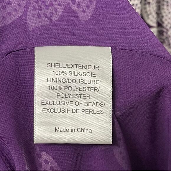 TORY BURCH Petula Paisley Beaded Ruffle Silk Maxi Dress 8 - Picture 10 of 14